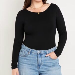 Old Navy Double- Layer Scoop Back Bodysuit